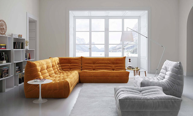 Модульные диваны Gliver весят в 3 раза меньше каркасных аналогов